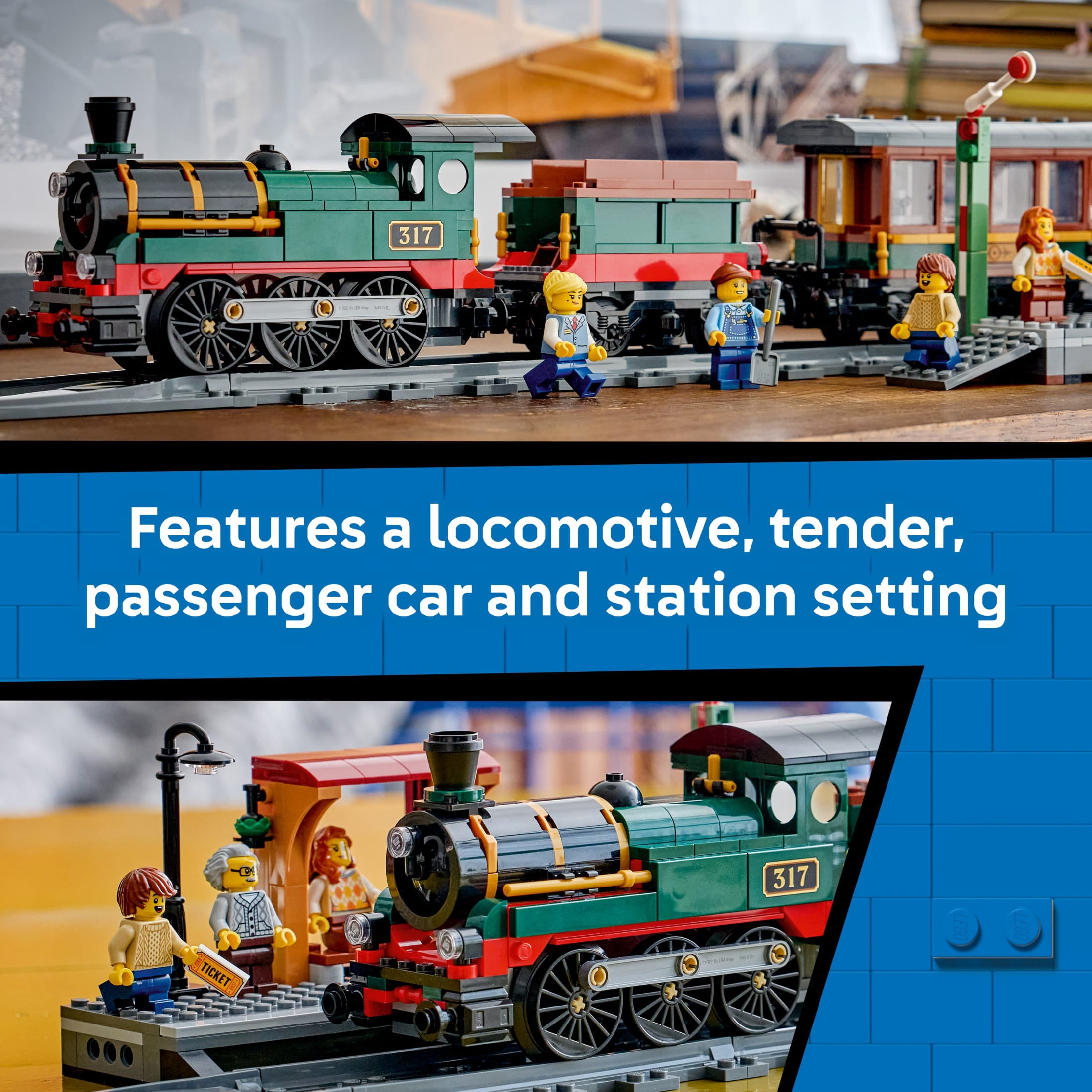 LEGO City Vintage Steam Train Set - Building Toy for Boys & Girls, Ages 7+ - Toy Train for Kids - Gift Idea for Birthdays - 60511