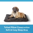 thumbnail image 4 of Vibrant Life Pillow Dog Bed, Tufted Plush, Large Breeds, Black, Extra Large, 38" x 48", 4 of 10