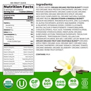Orgain Organic Nutrition Shake, Grass Fed Protein, Vanilla Bean 11oz, 12ct