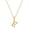 E, variant on Initial Necklace Stainless Steel Letters Pendant Necklace for Women English First Alphabet Name Monogram Stackable Necklaces Jewelry Gold O