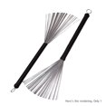 thumbnail image 6 of Retractable Jazz Drum Brushes Stick Steel Wire 32cm Cleaning Brushes for Jazz Rock Music Lover, 6 of 6