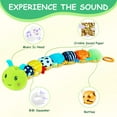 thumbnail image 2 of Baby Boy Toys for 0 3 6 9 12 Months, Soft Tummy Time Toy with Multi Textures,Rattle,Crinkle,Newborn Baby Stuffed Animal Toy, Baby Gift,Caterpillar, 2 of 7