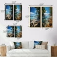 thumbnail image 4 of Designart "Tropical Paradise Beach Photo VI" Coastal Beach Framed Wall Art Set Of 2 - Turquoise Beach Framed Canvas Set For Living Room Decor, 4 of 7