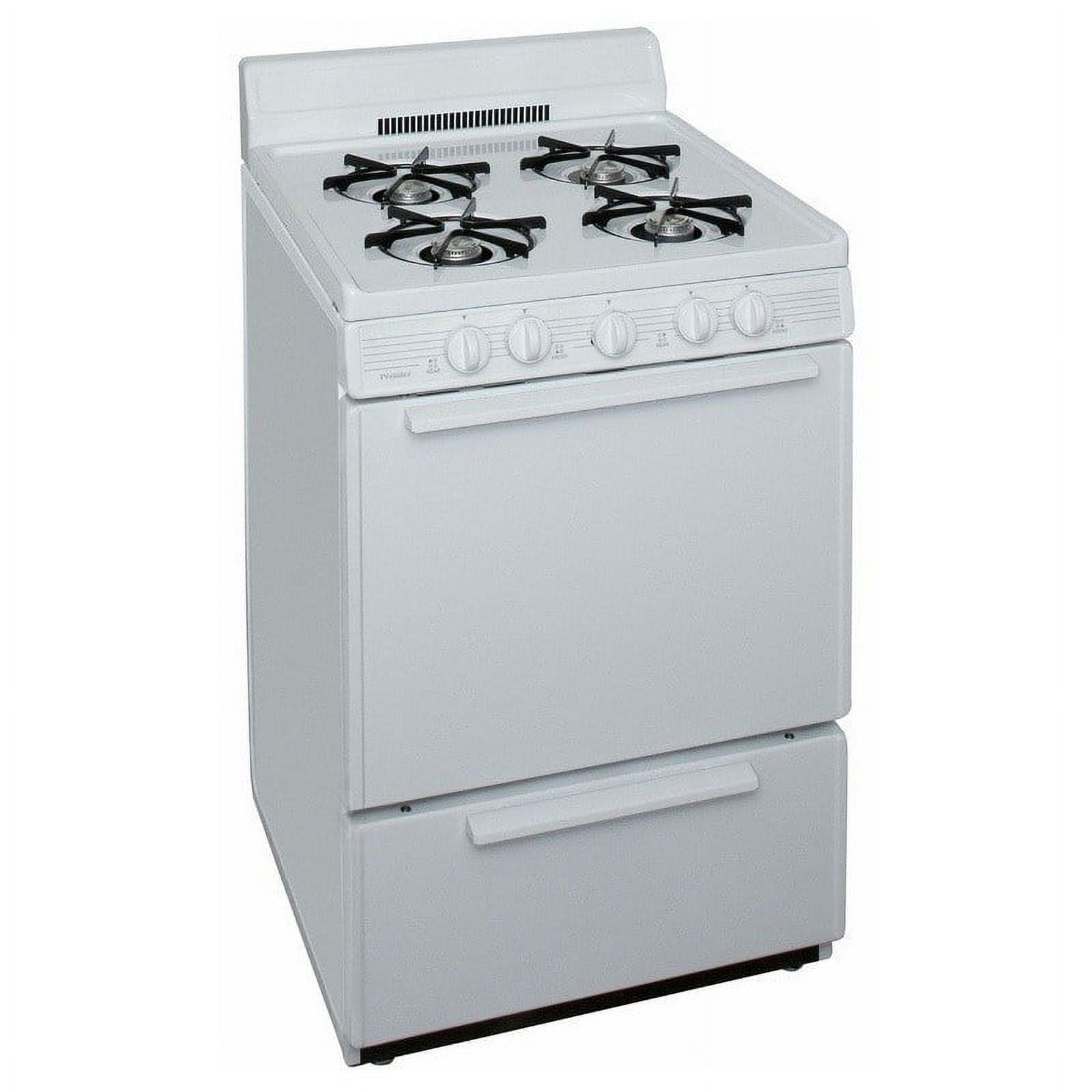 Premier SCK100OP - 24 Inch Freestanding All Gas Range with Open 3 cu. ft. Total Oven Capacity in White