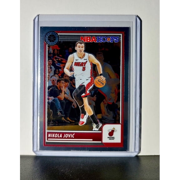 Nikola Jovic 2023-24 Panini Premium Stock NBA Hoops #267 Card Miami Heat