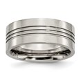 thumbnail image 1 of Titanium Grooved 9mm Polished Band Size 13.5, 1 of 3
