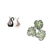 thumbnail image 5 of Elegante Conjunto De Escultura De Cerámica De Cisne Y Arte De Pared De Madera Con Hojas De Palma Para Estantes, Chimeneas, Dormitorios, Baños Y Decoración De Fondo De TV., 5 of 8