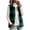 Army, variant on Kinrui Women's Plaid Fleece Vests Tops Zip Up Collarless Sleeveless Fall Jacket Lightweight Fuzzy Outerwear with Pockects Khaki S