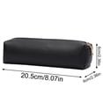 thumbnail image 2 of AKEGAMN Clearance! PU Pencil Pen Case Portable Stationery Bag Big Capacity Pencil Cosmetic Organizer Bag For Woman And Man Black Simple Design】Simple rectangular shape with elegant color, making you, 2 of 2