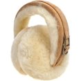 thumbnail image 4 of Orejeras acogedoras de piel de cordero y ante, diseño para mujer, en color beige o marrón, 4 of 4