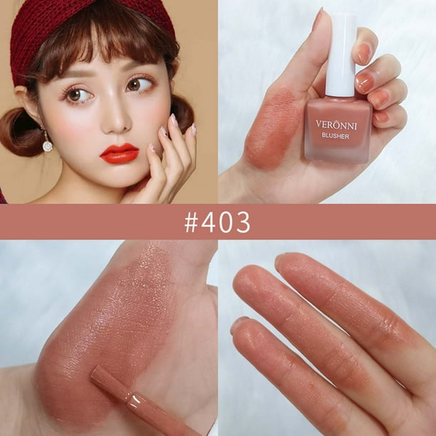 Fiudx Color Mejillas, Rubor En Crema y Brillo Suave, Rubor En Polvo Ligero, Majuscule Nude En Acabado Natural, Uso Diario, Ideal para Principiantes, Esencial de Belleza para Chicas, Tamaño Portátil d