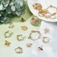 thumbnail image 4 of 1 Box 20Pcs 10 Style Enamel Flower Bees Pendant Charms Alloy Eamel Flower Charms with Rhinestone Jewelry Findings for Earring Bracelet Necklace Jewelry Making Supplies Craft Gold, 4 of 9
