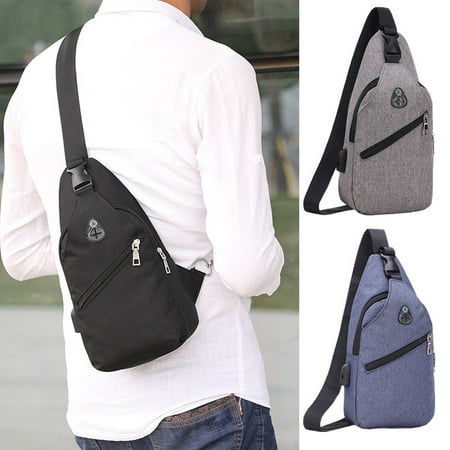 Luxury Mens Womens Sling Bag Chest Shoulder Backpack Fanny Pack Crossbody Travel Sport For (Best Dry Bag Backpack)