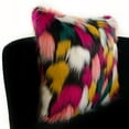 thumbnail image 3 of Plutus Brands Purple, Yellow, Black Plutus Amazonian Bird Animal Faux Fur Luxury Throw Pillow 20 in x 26in, Double Sided 20" x 26" Standard, 3 of 3
