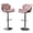 Mauve, variant on Mauve Velvet Swivel Barstools Set of 2 with Adjustable Height and Diamond Tufted Seat for Kitchen Counter Island, Mid-Back Comfort