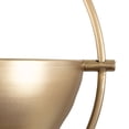 thumbnail image 6 of DecMode 15", 13", 10"H Round Gold Metal Geometric Wall Planter (3 Count), 6 of 15