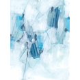 thumbnail image 2 of Vess, June Erica 25x32 White Modern Wood Framed Museum Art Print Titled - Blue Fracture II, 2 of 4