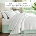 thumbnail image 3 of Noble Linens Aqua Pleated Dust Ruffle Bed Skirt, CalKing, 3 of 11