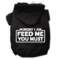 thumbnail image 3 of Pet, Dog  Cat Hoodie Screen Printed, "Hungry I Am, Feed Me You Must", 3 of 10