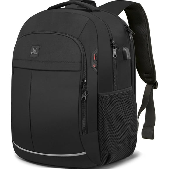 Sac à Dos, Sac à Dos pour Ordinateur Portable, Sac à Dos Cabine, Grand Sac à Dos Durable 17,3 Pouces Compatible TSA pour Voyage d'Affaires avec Port USB, Sac d'École Cadeau pour Hommes Femmes Adolescents
