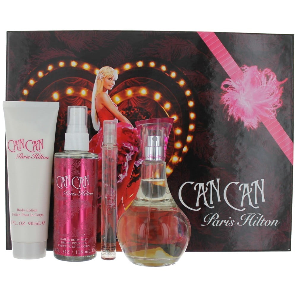 Can Can Perfume by Paris Hilton, 4 Piece Gift Set for Women