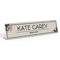 thumbnail image 1 of Printtoo Personalized Desk Name Plate Pretty Floral & Butterflies Custom Acrylic Office Desk Name Plate Accessory 2x10 Inches, 1 of 5