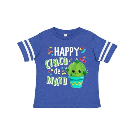 

Inktastic Happy Cinco de Mayo- cute cactus Gift Toddler Boy or Toddler Girl T-Shirt