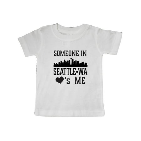 Seattle Washington Someone Loves Me Skyline Baby T-Shirt