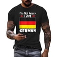 thumbnail image 1 of T-Shirt pour Homme à Imprimé de Lettres Allemandes, Confortable, Estival et Décontracté, en Tissu Extensible, pour l'Intérieur et l'Extérieur, 1 of 6