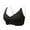 Black, variant on Women Lightweight Solid Bra Seamless Yoga Sleep Bra with Lace Edge for Movement and Comfort Adjustable Support without Steel Ring XL Green