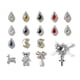 thumbnail image 3 of Gran mezcla de tamaños diferentes formas coloridas AB iridiscentes cristales 3D diamantes grandes diamantes de imitación arco plata Metal encantos gemas piedras para uñas arte belleza diseño decoració kaili Sencillez, 3 of 3