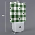 thumbnail image 2 of Honeii Green White Lumberjack Plaid Print LED Night Light with Light Sensor, Night Lights Plug Into Wall,Ideal for Bedrooms and Hallways-UK, 2 of 7
