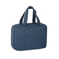 thumbnail image 2 of Deago Travel Toiletry Bag with Hanging Hook Water-resistant Makeup Cosmetic Bag Travel Organizer for Shampoo, Full Sized Container, Toiletries (Navy), 2 of 10