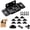 8pc Black, variant on 8 Pack Quick Fitting Furniture Joint Bracket with Screws,Upgraded Table and Chair Joining Brackets,Thickened Metal & Anti-Disengagement Lock Design,for Drawers and Cabinets (Black)