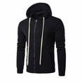thumbnail image 3 of Mlzmgr Hoodies for Men Full Zipper up with Pockets Long Sleeve Outdoor Running Basketball Mens Sweatshirts S-5XL, 3 of 9
