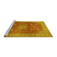 thumbnail image 2 of Ahgly Company Machine Washable Indoor Rectangle Medallion Yellow Traditional Area Rugs, 2' x 3', 2 of 4