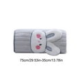 thumbnail image 3 of Grey Easter Rabbit Pattern Coral Fleece Towel Soft Absorbent Quick Drying For Face Washing Bathing Hair Drying Home Bathroom Lint Free, 3 of 7
