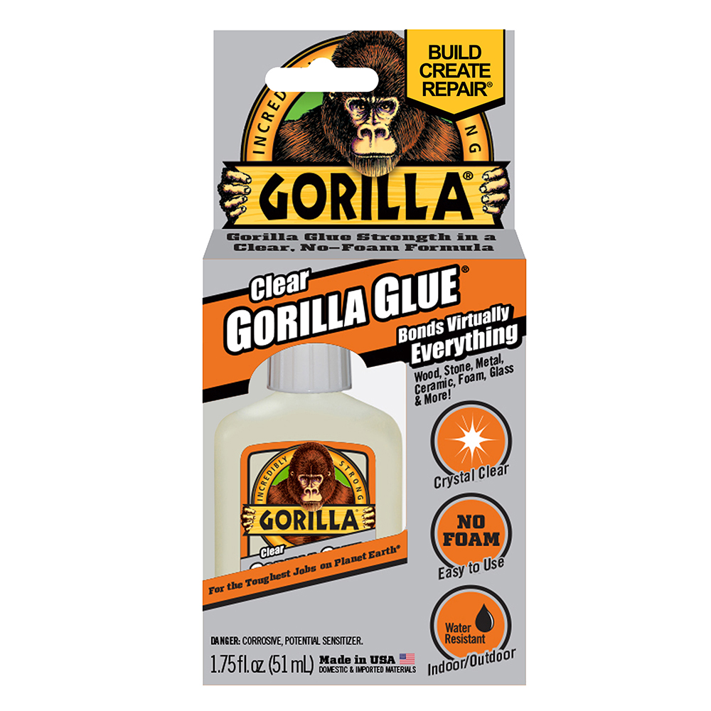 Gorilla Clear Glue, 1.75 Ounce Bottle