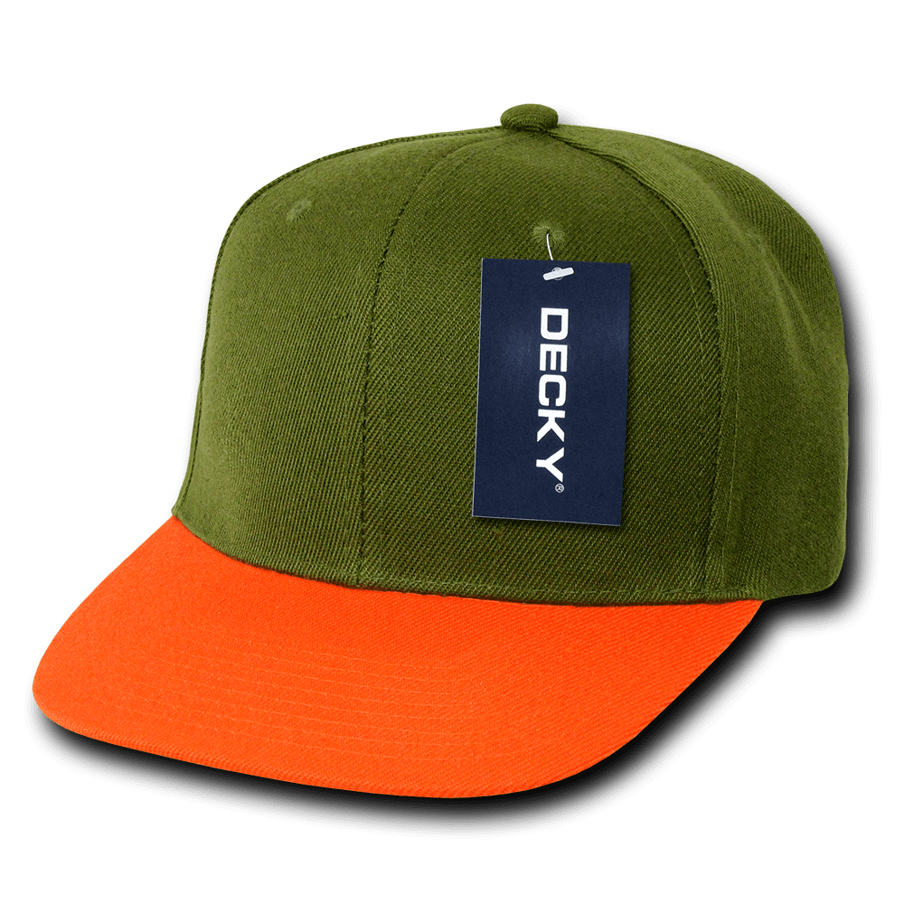 Decky Two Tone Flat Bill Polyester Snapback Caps Cap Hats Hat For Men