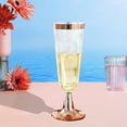 thumbnail image 5 of ACDANC 8Pcs Champagne Flutes Plastic 5 oz Disposable Martini Glasses Champagne Flutes Glass for Family Bar Party Wedding Essentials Mix3, 5 of 7