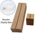 thumbnail image 3 of SEIWEI 10PCS Standing Card Table Wooden Holder Wooden Display Bases for Card Photo Sign Menu 4 Size Choice, 3 of 8