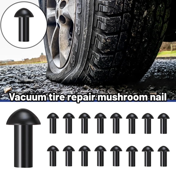 30-Piece Vacuum Tire Repair Mushroom Nail, Universal Puncture Plug Kit for Cars & Trucks