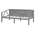thumbnail image 4 of Harper & Bright Designs Twin Size Wooden Daybed with Sturdy Frame and Side Rails, Living Sofa Bed for Guest Room, Gray, 4 of 11