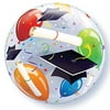 Qualatex Happy Graduation Grad Caps & Balloons 22" Bubble Balloon