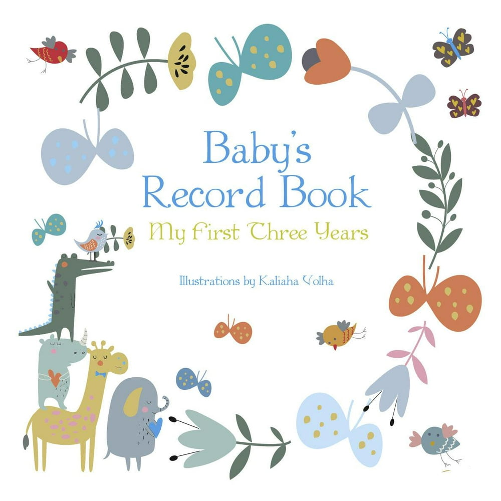 Baby's Record Book (Boy) My First Three Years (Hardcover) Walmart