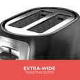 thumbnail image 3 of Tostadora BLACK+DECKER TR1278BD de 2 rebanadas, 850 W, 7 ajustes de color, 3 of 9