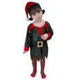 thumbnail image 5 of Elainilye Fashion Toddler Baby Girl Clothes Christmas Long Sleeve Sequins Stripe Pantyhose Suit Suitable For 2-9 Years Old,Black, 5 of 9