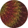 thumbnail image 1 of Ahgly Company Tapis d'Intérieur Lavables en Machine, Ronds, Transitionnels, Marron Acajou, 4' Ronds, 1 of 7