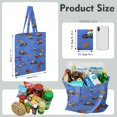 thumbnail image 2 of Construction Truck Reusable Kids Tote Bag - Cartoon Excavator, Fire Truck & Tractor Print, Durable Canvas Grocery Bag for Boys, 2 of 7