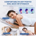 thumbnail image 6 of Sleep Doctor Approved Cervical Neck Pillow for Sleeping,Neck Pillows for Pain Relief,Memory Foam Pillow for Side, Back, Stomach Sleepers, Removable and Washable Cover,(23.62*13.38*5.11/3.39) White, 6 of 7